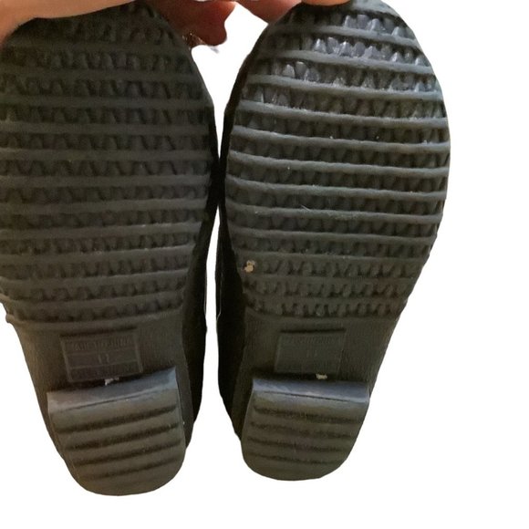 LANDS' END BOYS Black & Blue Winter Snow Boot Drawstring Round Toe- Size 11M - Picture 4 of 7